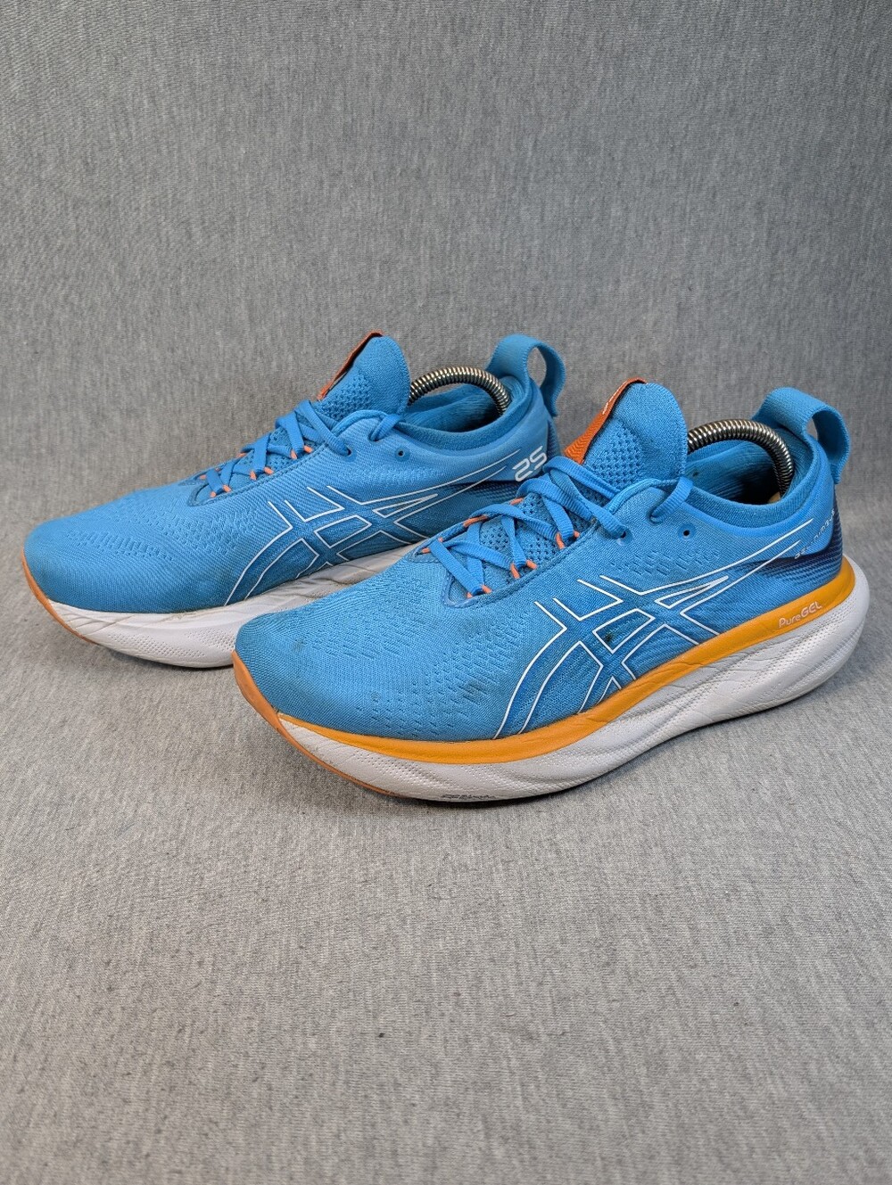 Asics Gel-Nimbus 25 Running Shoe Men's 9.5 Island Blue Athletic Sneakers